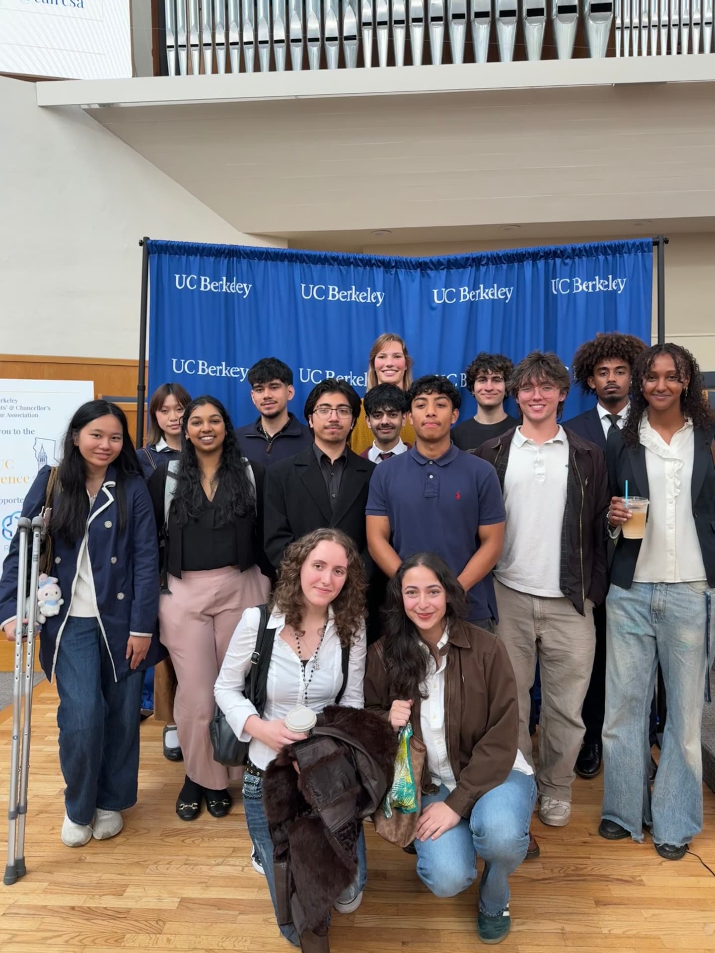 Christopher Zarraga Jimenez with fellow scholars at the UC Berkeley Regents' and Chancellor's Scholars Inter-UC Conference